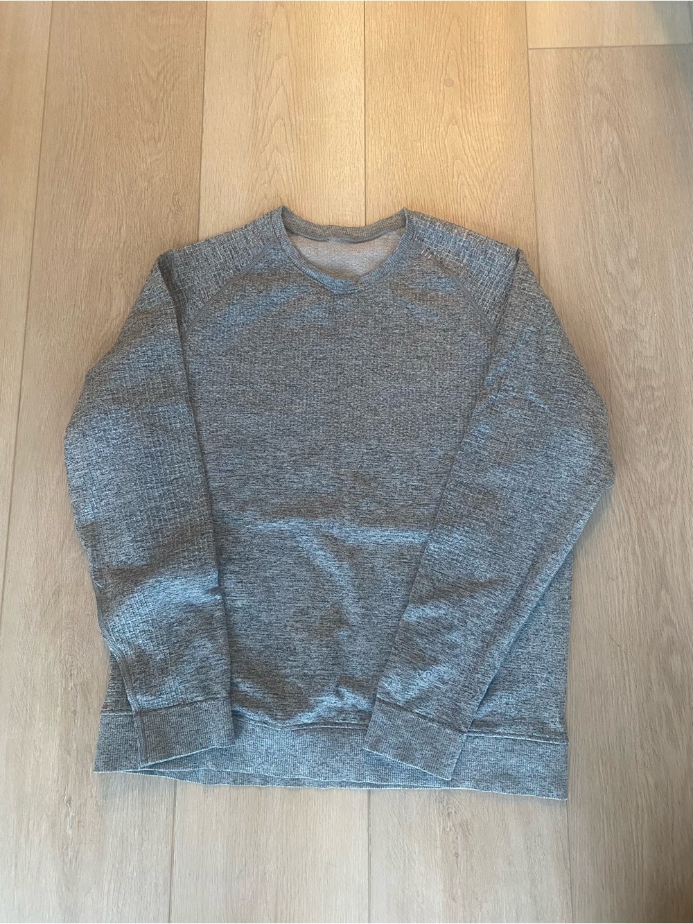 lululemon athletica Men's Heather Gray Crewneck Sweater